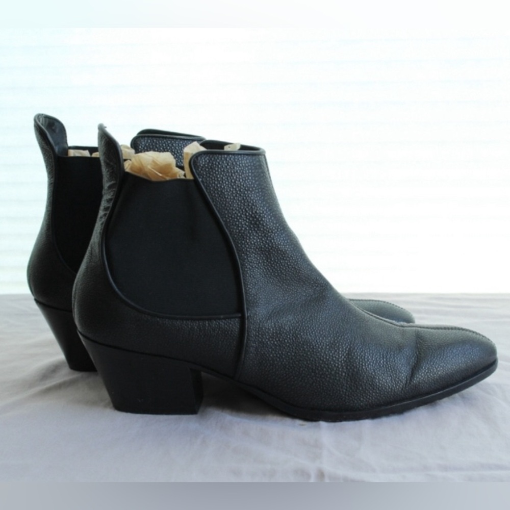Giuseppe Zannoti Pebbled Leather Dressy Western Boots